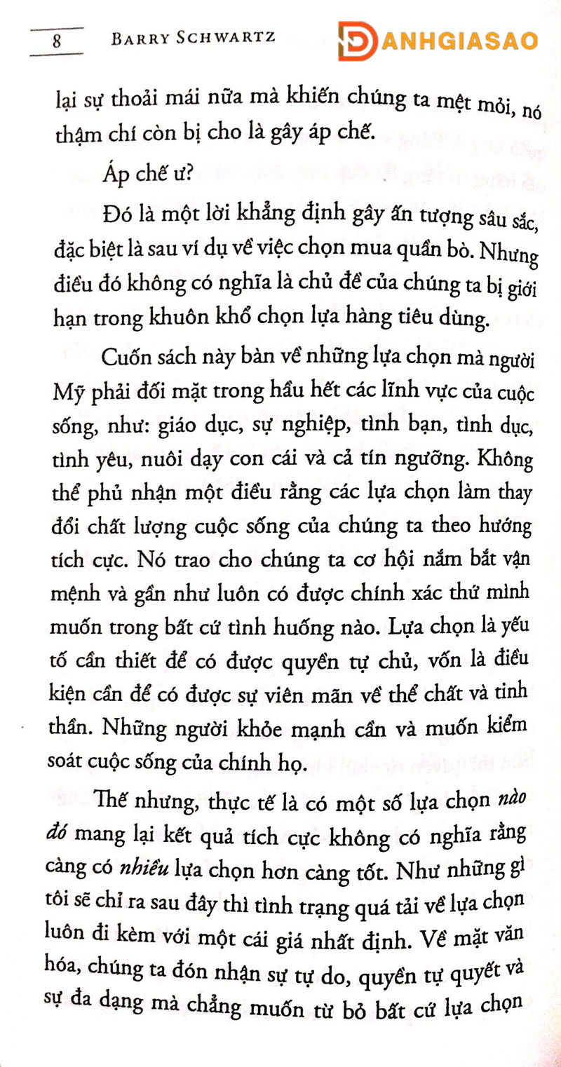 Review sách Nghịch Lý Của Sự Lựa Chọn