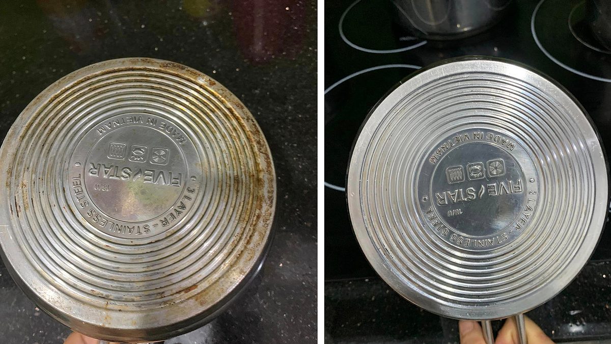 Trang chủ 3 Cách rửa đáy nồi chảo inox sạch bong không tốn sức